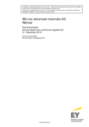 Konzernabschluss IBU-tec Gruppe 2019