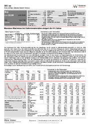 Warburg Research: IBU-tec Kommentar 09-2019