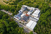 Luftbild der IBU-tec 2019, Mittelstand in Weimar Ehringsdorf in der Verfahrenstechnik mit Drehrohröfen