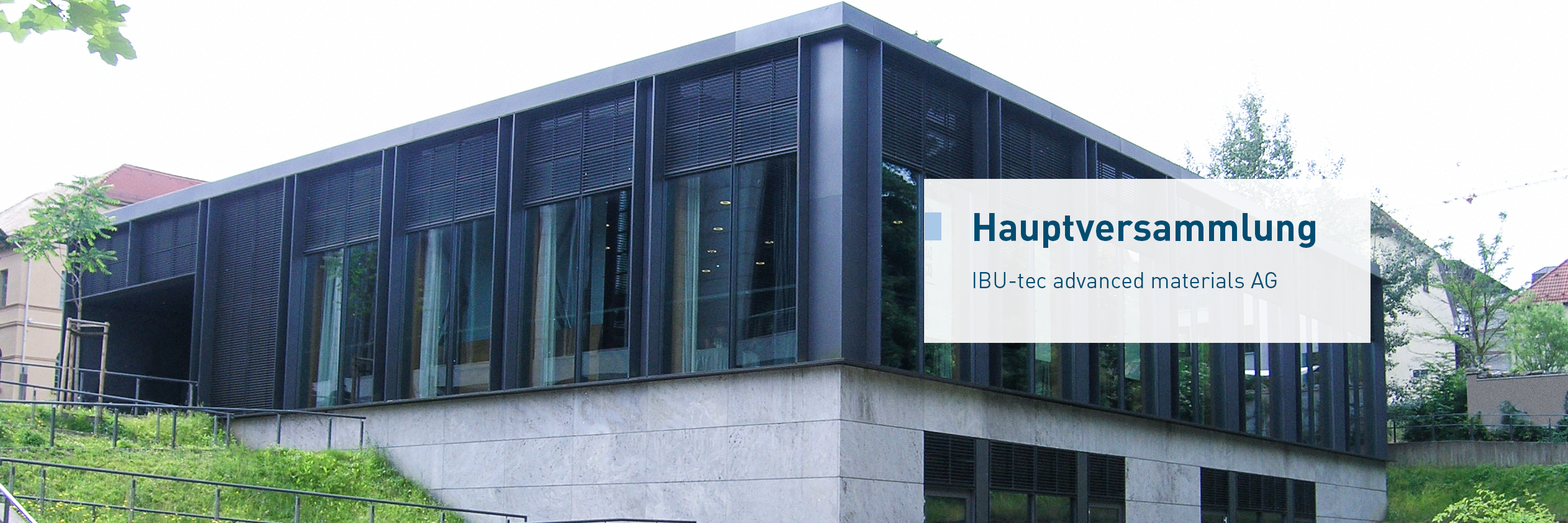 Weimarhalle in Weimar, wo die IBU-tec Hauptversammlung stattfand